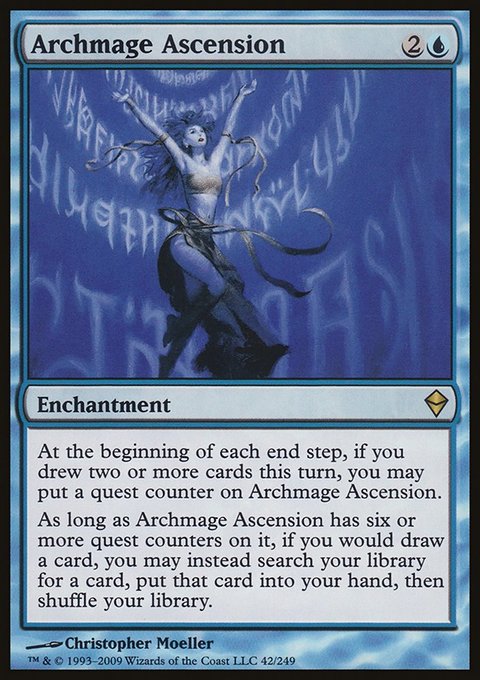 Archmage Ascension, Zendikar #42, Magic: The Gathering card