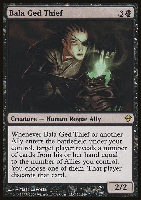 Bala Ged Thief, Zendikar #79, Magic: The Gathering card
