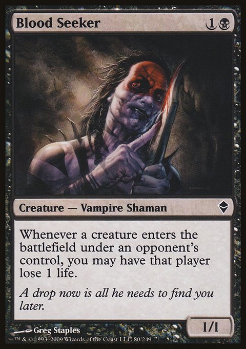 Blood Seeker, Zendikar #80, Magic: The Gathering card
