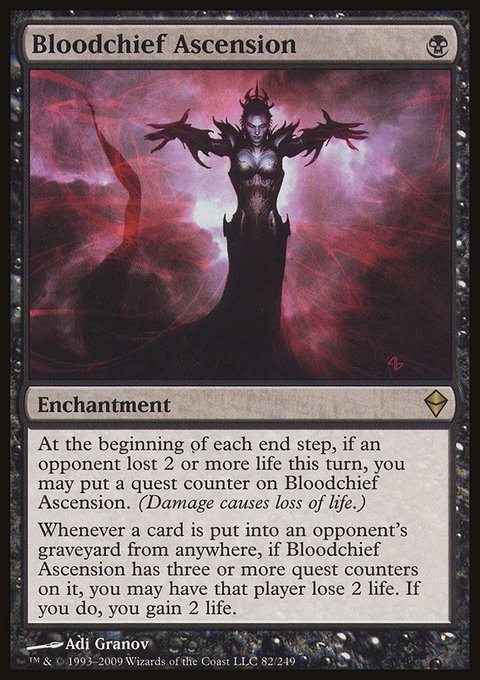 Bloodchief Ascension, Zendikar #82, Magic: The Gathering card