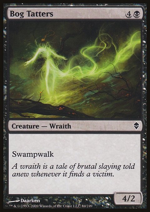Bog Tatters, Zendikar #84, Magic: The Gathering card