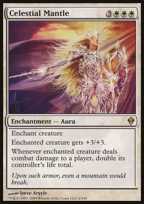 Celestial Mantle, Zendikar #6, Magic: The Gathering card