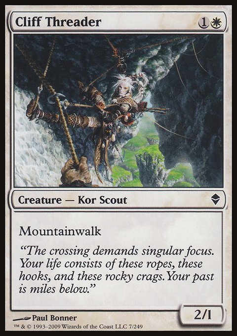 Cliff Threader, Zendikar #7, Magic: The Gathering card