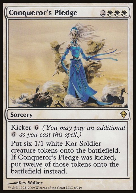 Conqueror's Pledge, Zendikar #8, Magic: The Gathering card