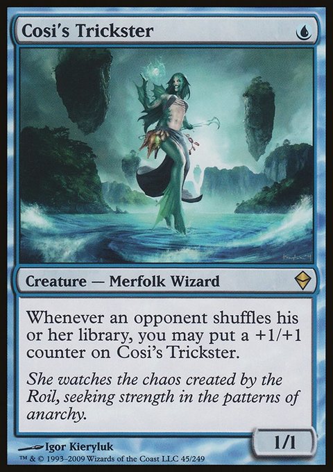 Cosi's Trickster, Zendikar #45, Magic: The Gathering card