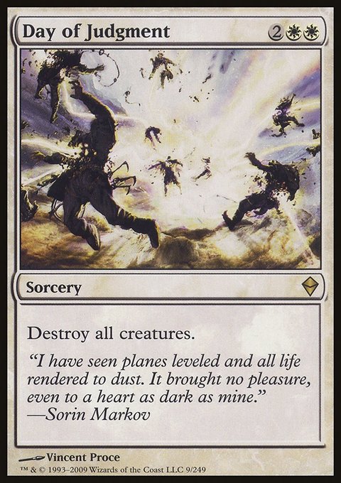 Day of Judgment, Zendikar #9, Magic: The Gathering card