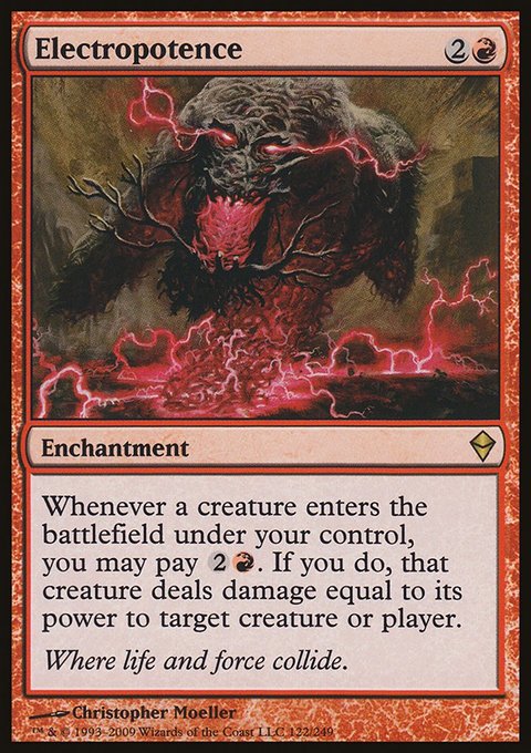 Electropotence, Zendikar #122, Magic: The Gathering card