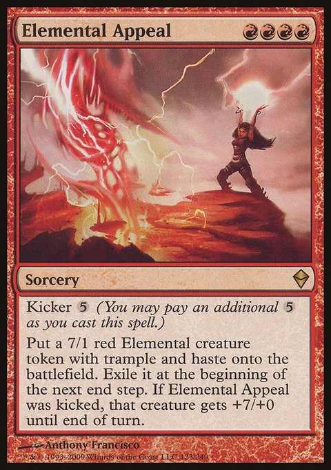 Elemental Appeal, Zendikar #123, Magic: The Gathering card