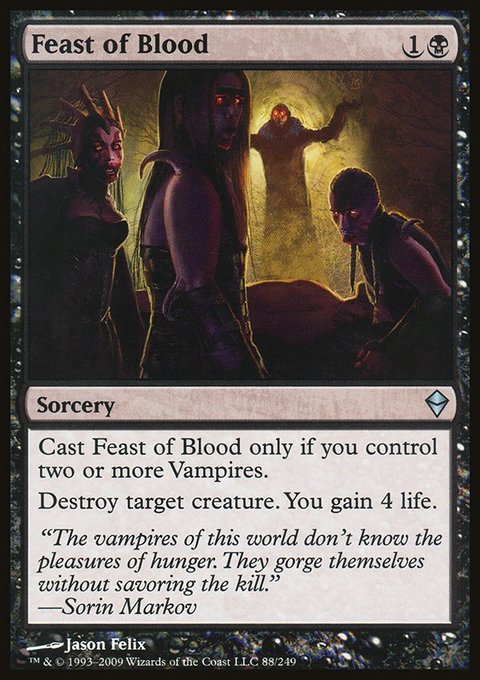 Feast of Blood, Zendikar #88, Magic: The Gathering card