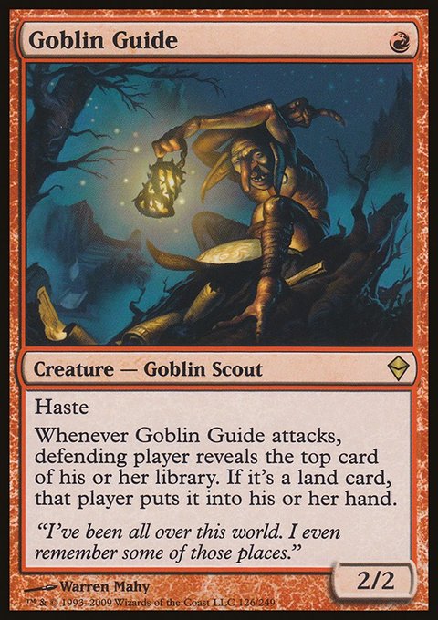 Goblin Guide, Zendikar #126, Magic: The Gathering card