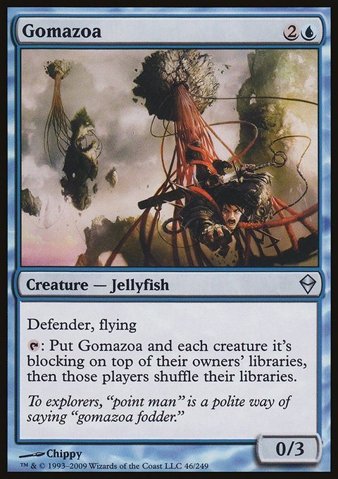 Gomazoa, Zendikar #46, Magic: The Gathering card
