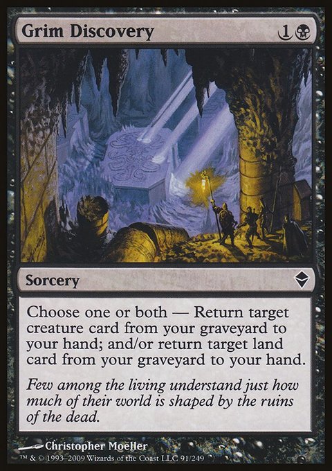 Grim Discovery, Zendikar #91, Magic: The Gathering card