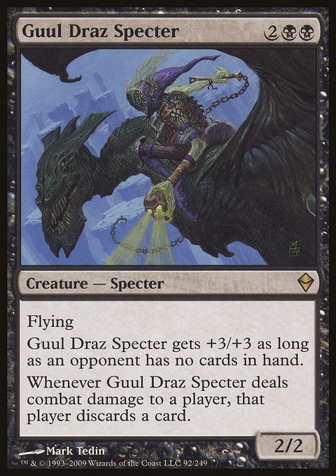 Guul Draz Specter, Zendikar #92, Magic: The Gathering card