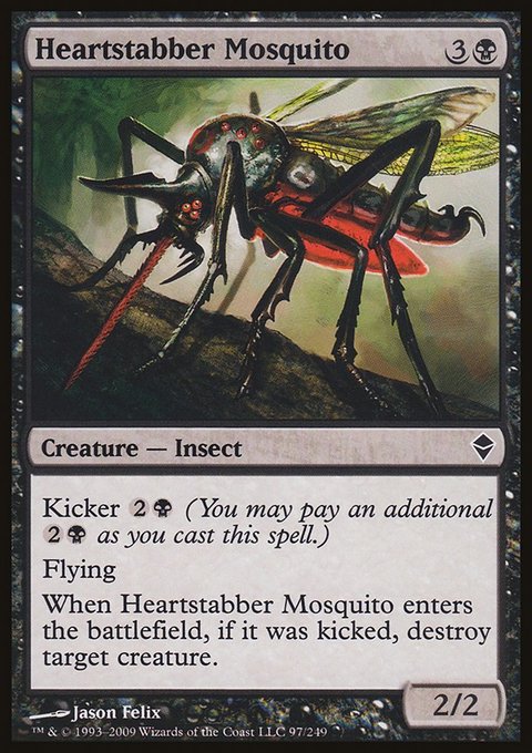 Heartstabber Mosquito, Zendikar #97, Magic: The Gathering card
