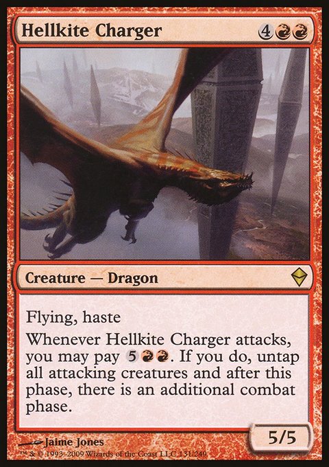 Hellkite Charger, Zendikar #131, Magic: The Gathering card