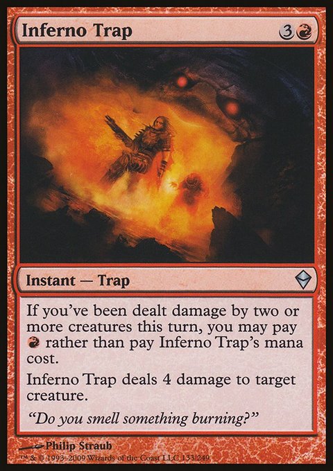 Inferno Trap, Zendikar #133, Magic: The Gathering card