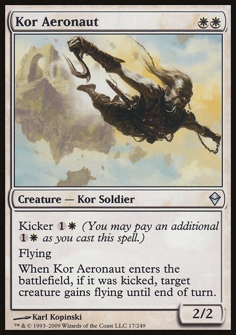Kor Aeronaut, Zendikar #17, Magic: The Gathering card