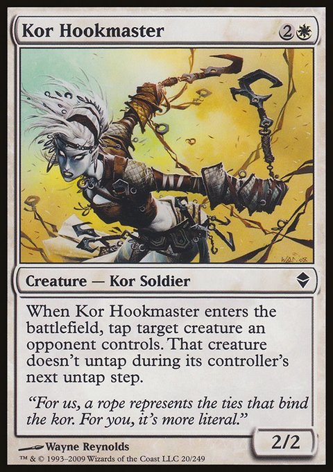 Kor Hookmaster, Zendikar #20, Magic: The Gathering card