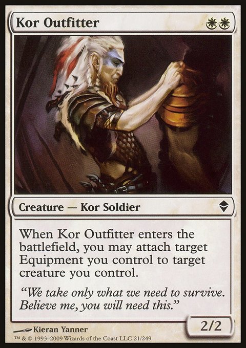 Kor Outfitter, Zendikar #21, Magic: The Gathering card