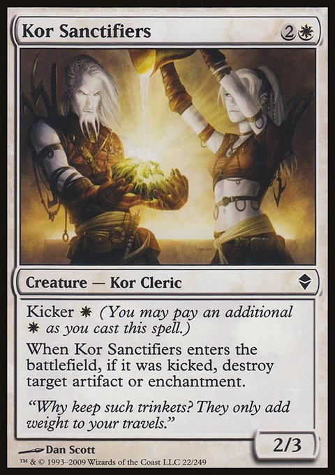 Kor Sanctifiers, Zendikar #22, Magic: The Gathering card
