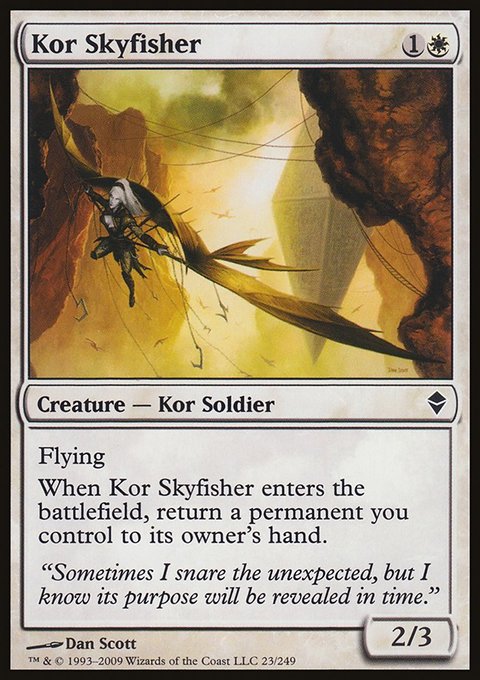 Kor Skyfisher, Zendikar #23, Magic: The Gathering card