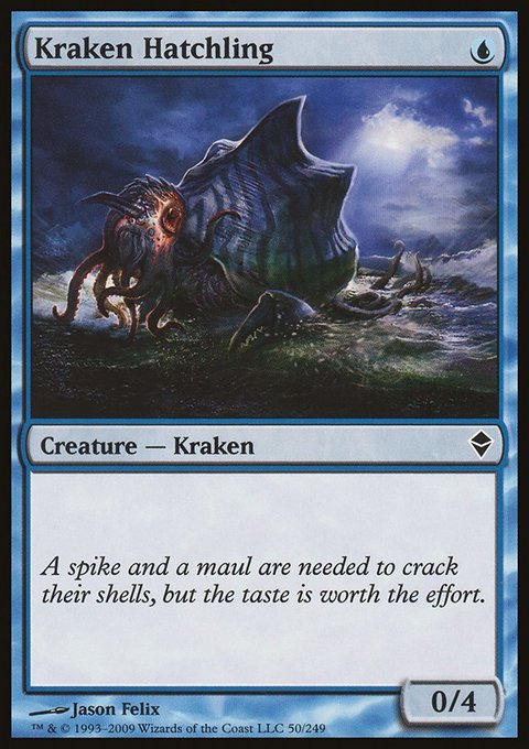Kraken Hatchling, Zendikar #50, Magic: The Gathering card