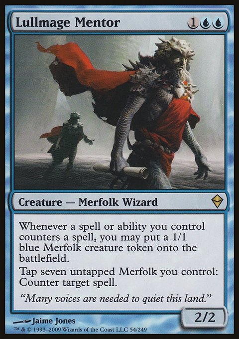 Lullmage Mentor, Zendikar #54, Magic: The Gathering card