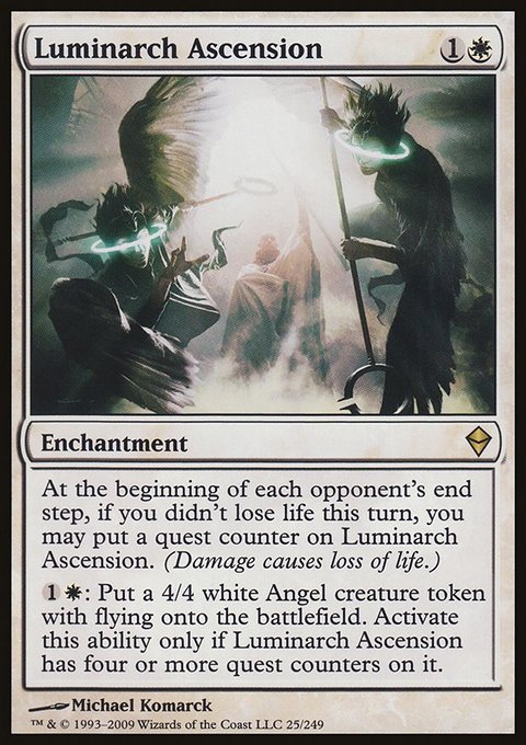 Luminarch Ascension, Zendikar #25, Magic: The Gathering card