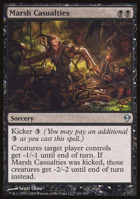 Marsh Casualties, Zendikar #101, Magic: The Gathering card