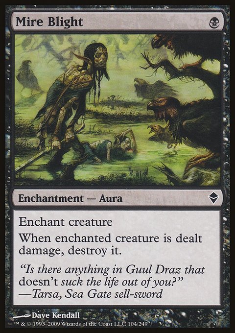 Mire Blight, Zendikar #104, Magic: The Gathering card