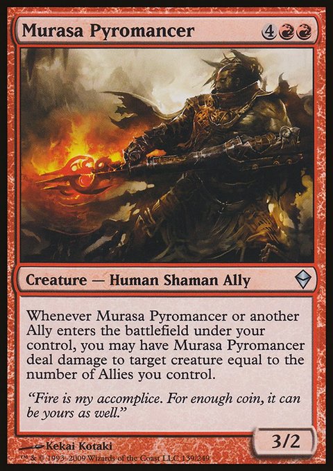 Murasa Pyromancer, Zendikar #139, Magic: The Gathering card
