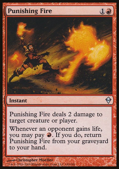 Punishing Fire, Zendikar #142, Magic: The Gathering card