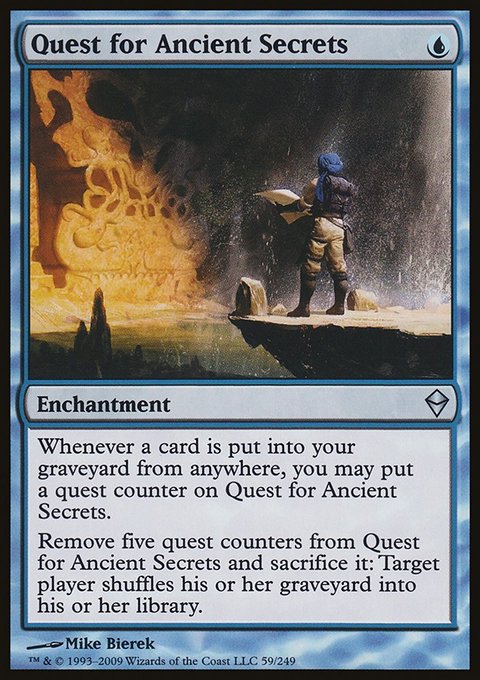 Quest for Ancient Secrets, Zendikar #59, Magic: The Gathering card