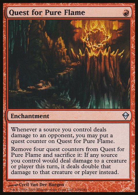 Quest for Pure Flame, Zendikar #144, Magic: The Gathering card