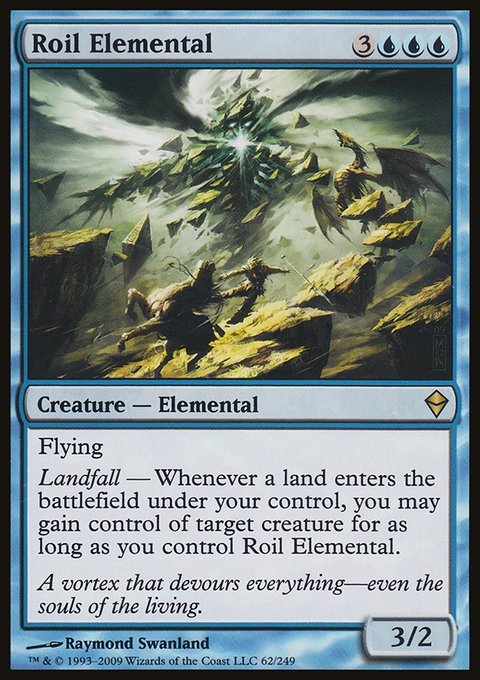 Roil Elemental, Zendikar #62, Magic: The Gathering card