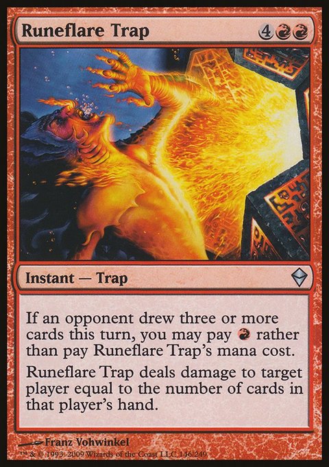 Runeflare Trap, Zendikar #146, Magic: The Gathering card