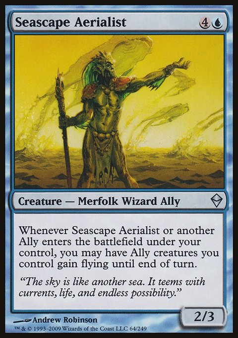 Seascape Aerialist, Zendikar #64, Magic: The Gathering card