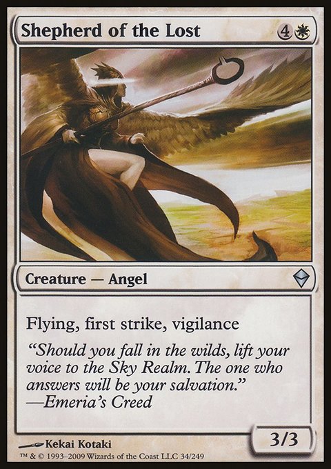 Shepherd of the Lost, Zendikar #34, Magic: The Gathering card