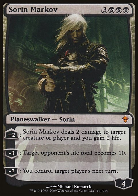 Sorin Markov, Zendikar #111, Magic: The Gathering card