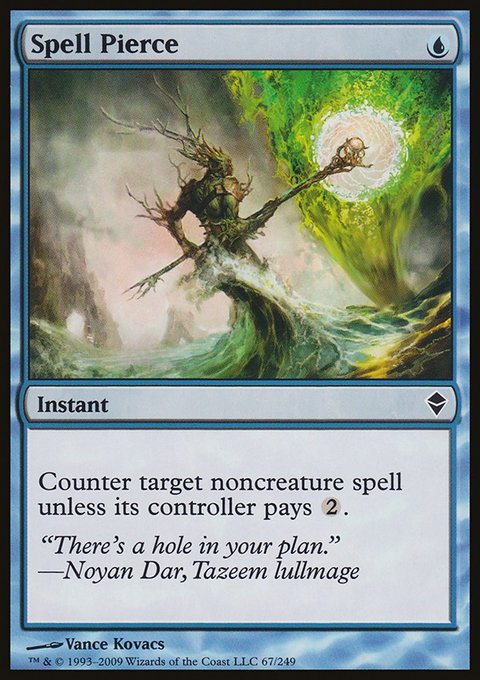 Spell Pierce, Zendikar #67, Magic: The Gathering card