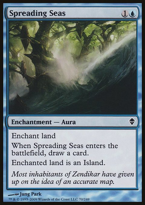 Spreading Seas, Zendikar #70, Magic: The Gathering card