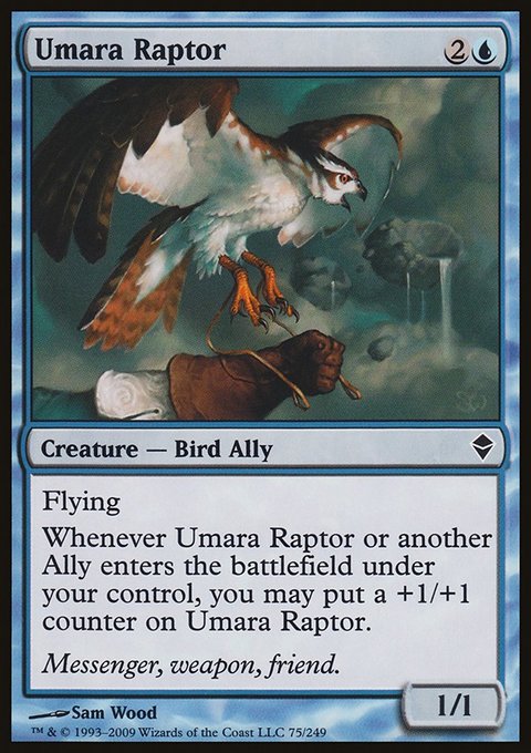 Umara Raptor, Zendikar #75, Magic: The Gathering card