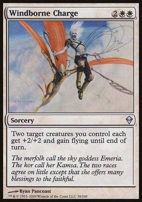 Windborne Charge, Zendikar #38, Magic: The Gathering card