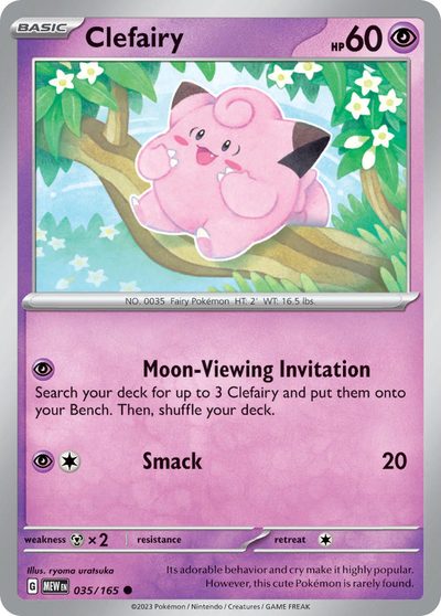Clefairy, 151 #35, Pokémon TCG card