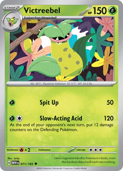 Victreebel, 151 #71, Pokémon TCG card