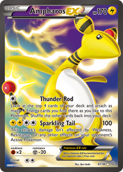 Ampharos-EX, Ancient Origins #87, Pokémon TCG card