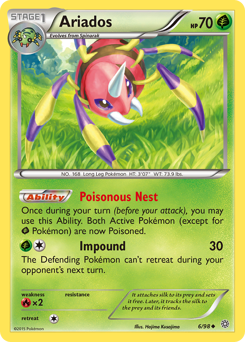 Ariados, Ancient Origins #6, Pokémon TCG card
