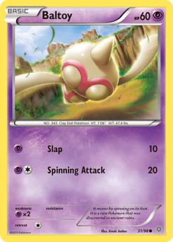 Baltoy, Ancient Origins #31, Pokémon TCG card