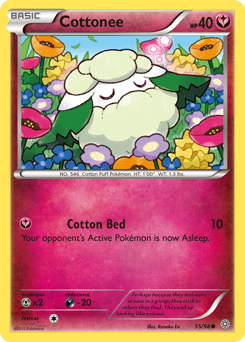 Cottonee, Ancient Origins #55, Pokémon TCG card