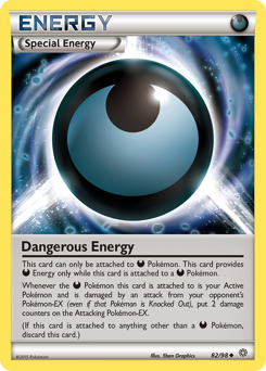 Dangerous Energy, Ancient Origins #82, Pokémon TCG card